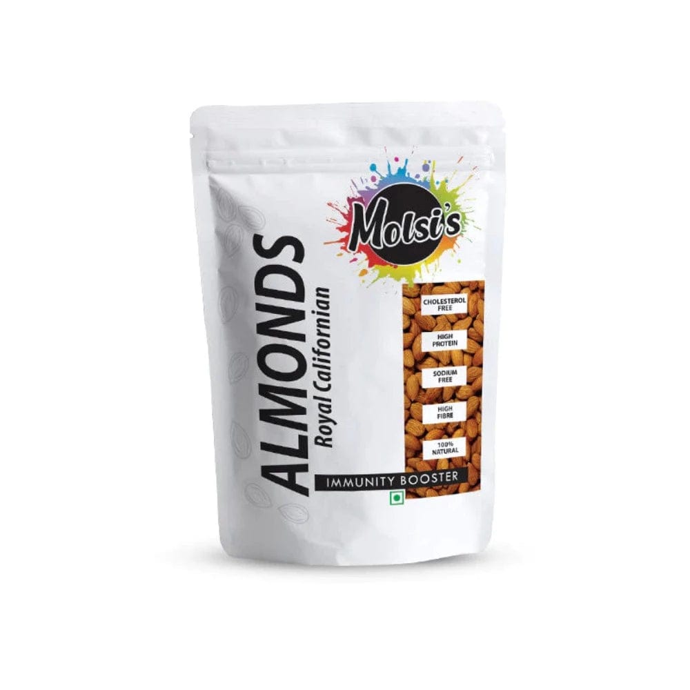 Molsi's Royal Californian Almonds 200 grams Onezeros.in