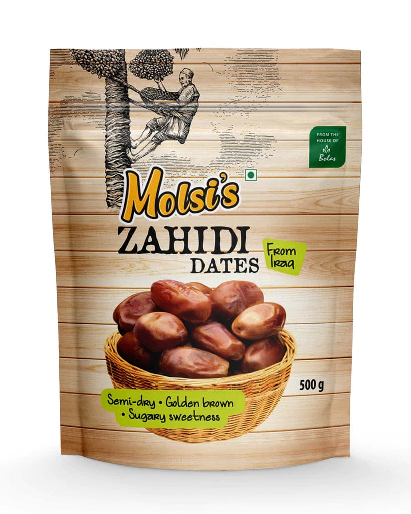 Molsi's Royal Zahidi Dates 500 grams Onezeros.in