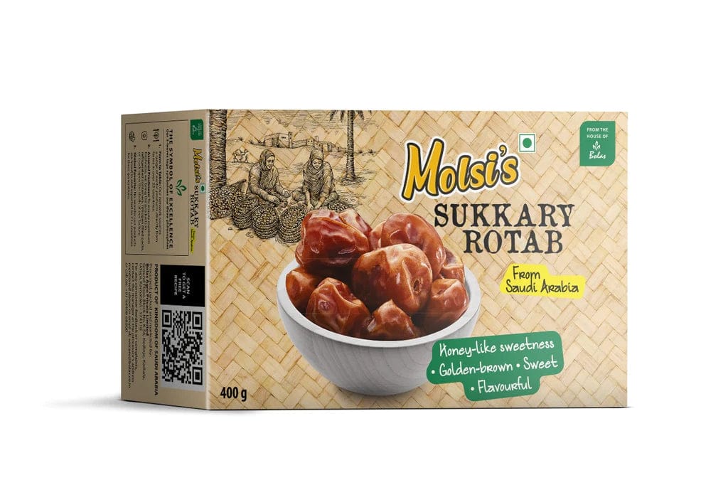 Molsi's Sukkary Rutab Dates 400 grams Onezeros.in