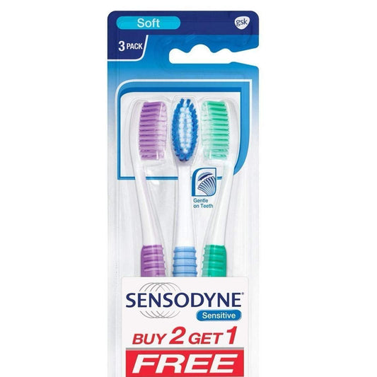 Sensodyne Sensitive Toothbrush (2+1 Pack) Glaxo Smithkline Ltd