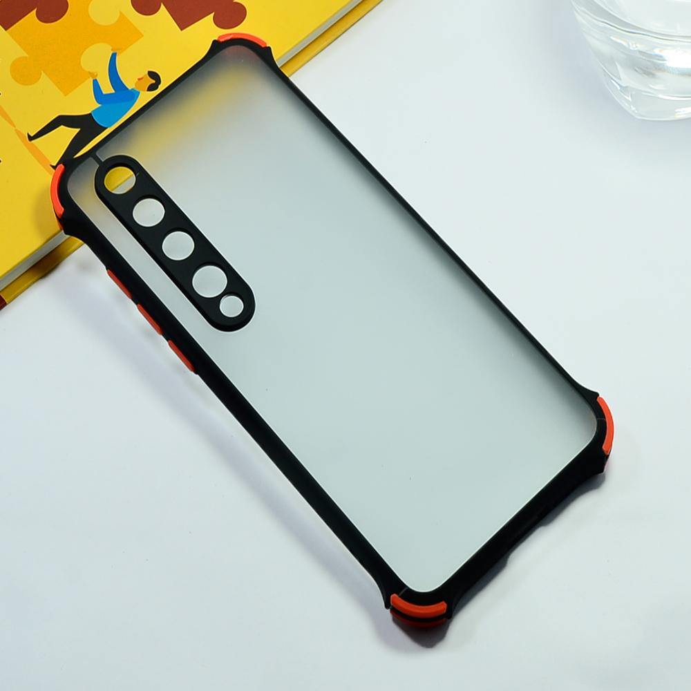 Shockproof Smoke Case For Mi 10 Mobile Cover Black Onezeros.in