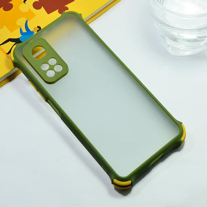 Shockproof Smoke Case For Mi 10T Pro Mobile Phone Back Cover Army Green Onezeros.in