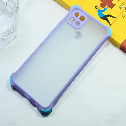 Shockproof Smoke Case For OPPO A15 Mobile Cover Pebble Onezeros.in