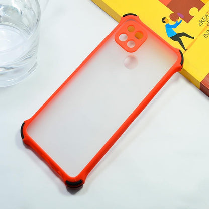 Shockproof Smoke Case For OPPO A15 Mobile Cover Red Onezeros.in