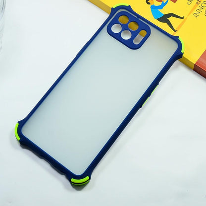 Shockproof Smoke Case For OPPO F17 Pro Mobile Cover Blue Onezeros.in