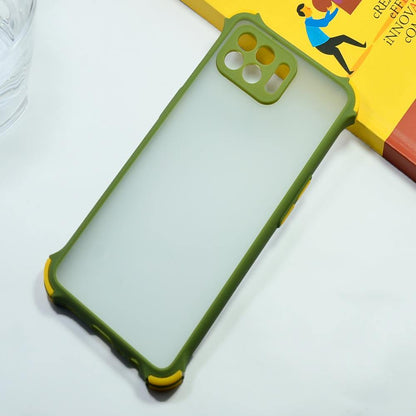 Shockproof Smoke Case For OPPO F17 Pro Mobile Cover Army Green Onezeros.in