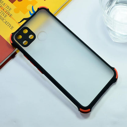 Shockproof Smoke Case For Realme C12 Mobile Cover Black Onezeros.in