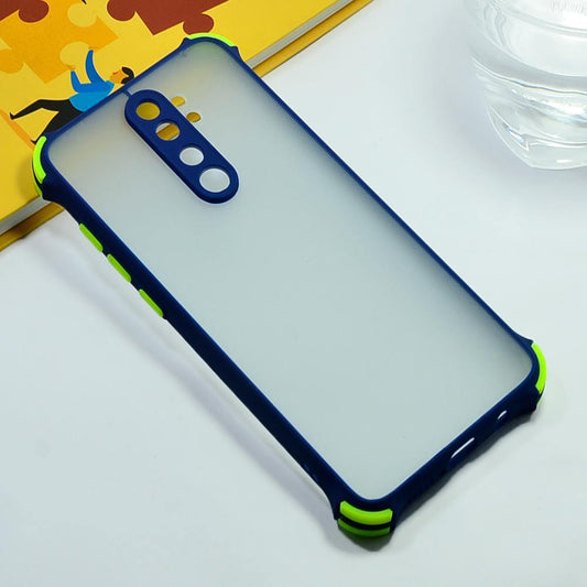 Shockproof Smoke Case For Redmi Note 8 Pro Mobile Cover Blue Onezeros.in