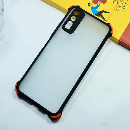 Shockproof Smoke Case For Vivo Y20/Y12s Mobile Cover Black Onezeros.in