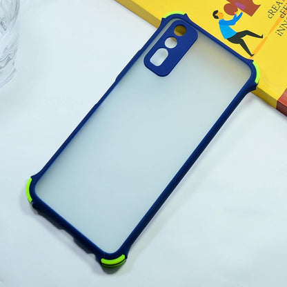 Shockproof Smoke Case For Vivo Y20/Y12s Mobile Cover Blue Onezeros.in