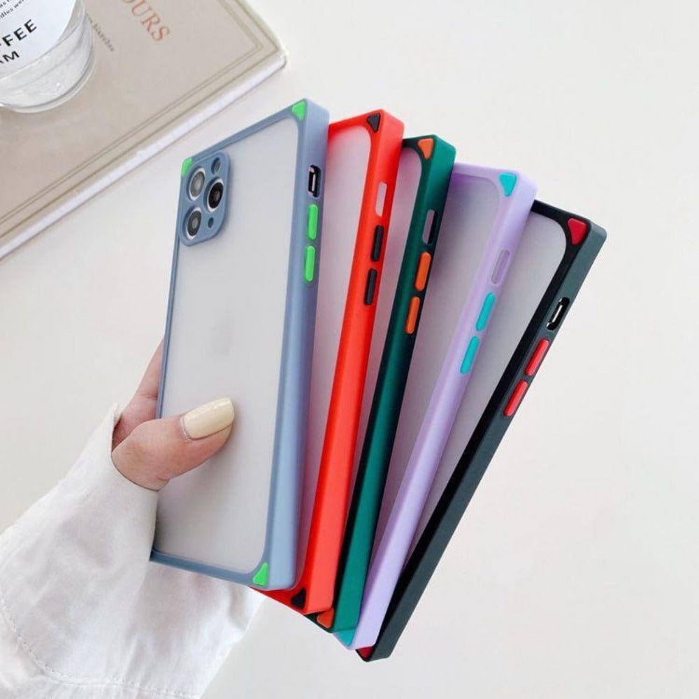 Square Smoke Case for Redmi Note 9 Mobile Back Cover  Onezeros.in