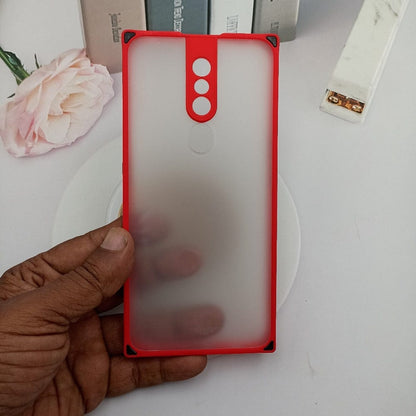 Square Smoke Case for OPPO F11 Pro Back Cover Red Onezeros.in