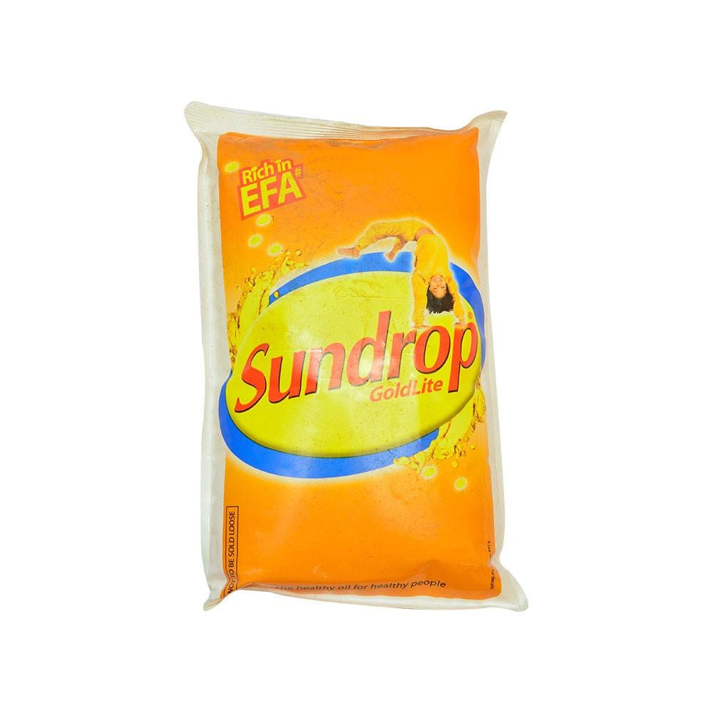 Sundrop GoldLite Refined Vegetable Oil (Pouch) -1 Ltr Food Items