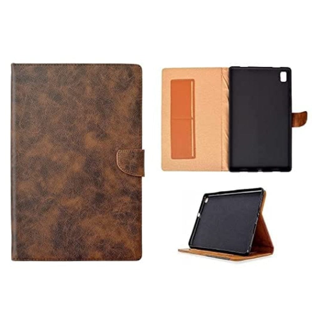 Synthetic Leather Flip Cover for Xiaomi Pad 5 Tab Case Dark Brown Onezeros.in