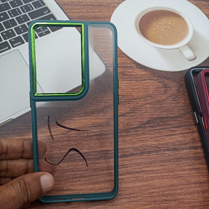 Transparent Design Case For OPPO Reno8 Pro 5G Electroplating Camera Phone Cover Green Onezeros.in