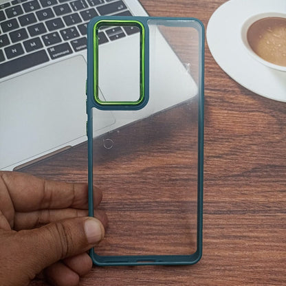 Transparent Design Case For Redmi Note 11 Electroplating Camera Phone Cover Green Onezeros.in