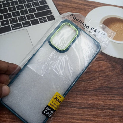 Transparent Design Case For Samsung Galaxy A13 Electroplating Camera Phone Cover Onezeros.in