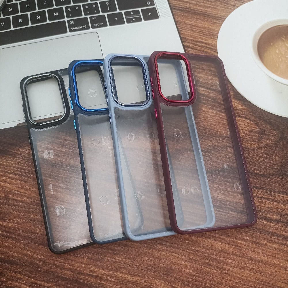 Transparent Design Case For Samsung Galaxy A23 Electroplating Camera Phone Cover Onezeros.in