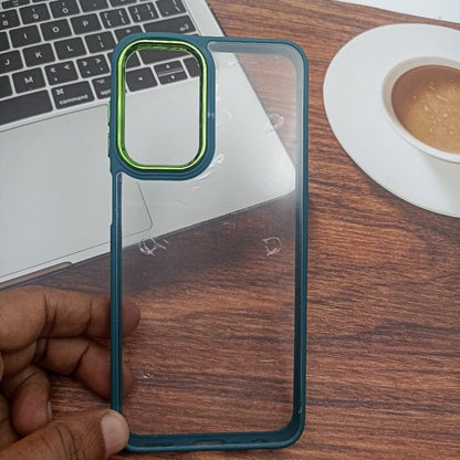 Transparent Design Case For Samsung Galaxy A23 Electroplating Camera Phone Cover Green Onezeros.in